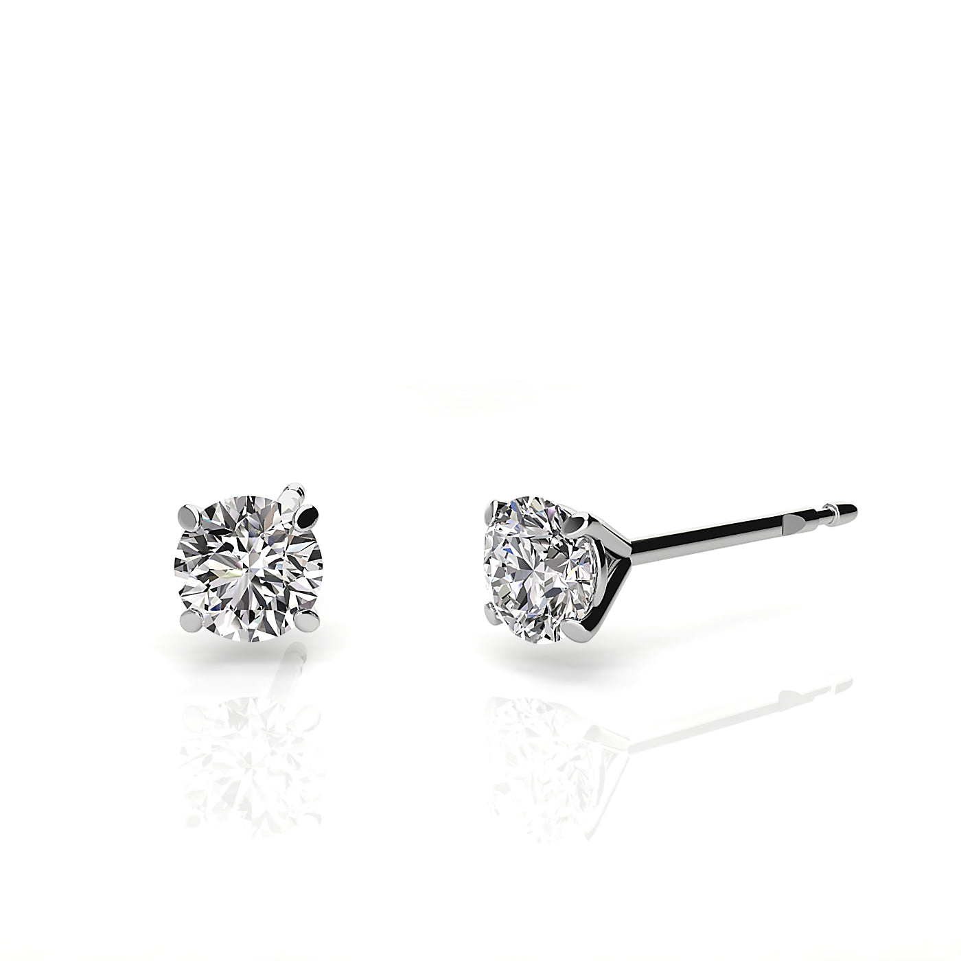 Earth- Mined Natural Diamond - Diamond Stud