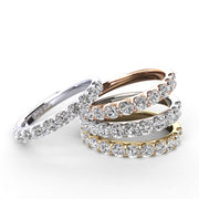 Shared Prong Diamond Wedding Band 11 Stones .75ct