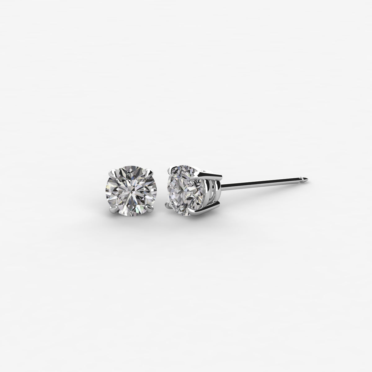 Earth- Mined Natural Diamond - Diamond Stud