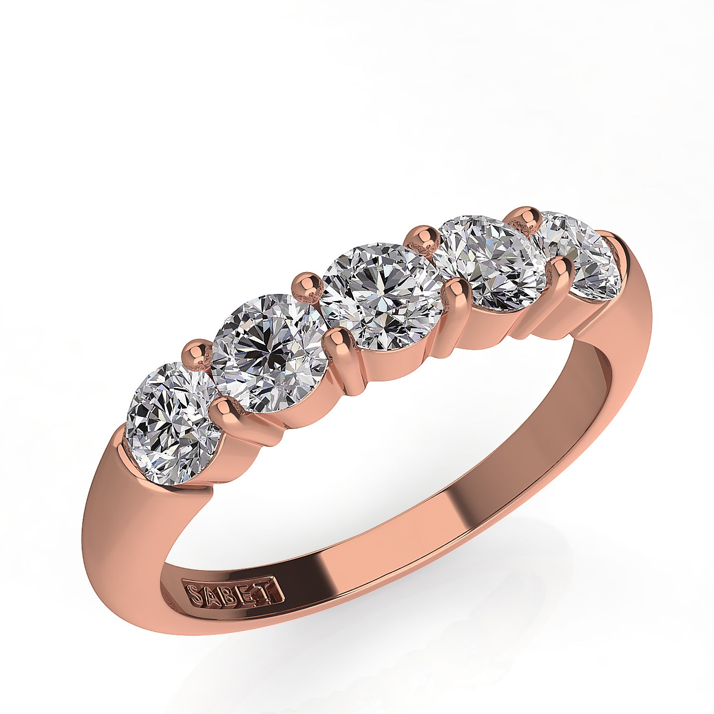 Five Stone Diamond Band 0.75ct