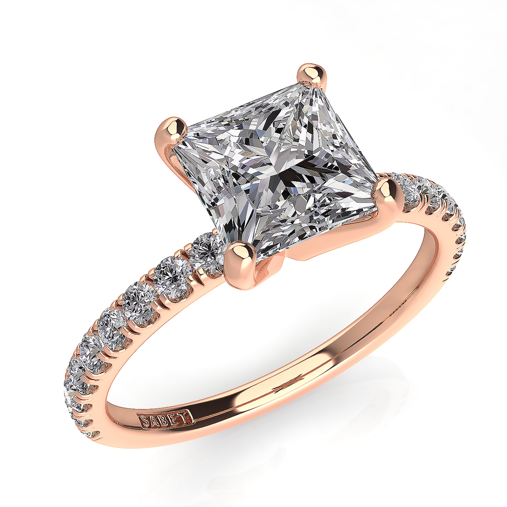 Princess Solitaire Classic Engagement Ring