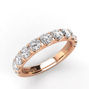 Shared Prong Diamond Wedding Band 9 Stones 1.25ct