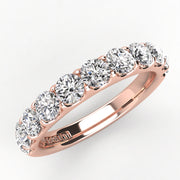 Shared Prong Diamond Wedding Band 11 Stones .75ct