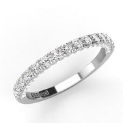 French Pavé Wedding Band 0.56ct
