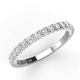 French Pavé Wedding Band 0.56ct