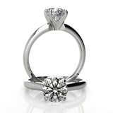 2mm Comfort Fit Round Solitaire Engagement Ring