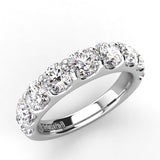 Shared Prong Diamond Wedding Band 9 Stones 2.00ct