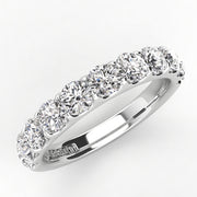 Shared Prong Diamond Wedding Band 11 Stones .75ct
