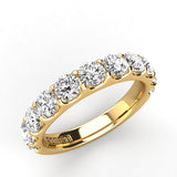 Shared Prong Diamond Wedding Band 9 Stones 1.50ct
