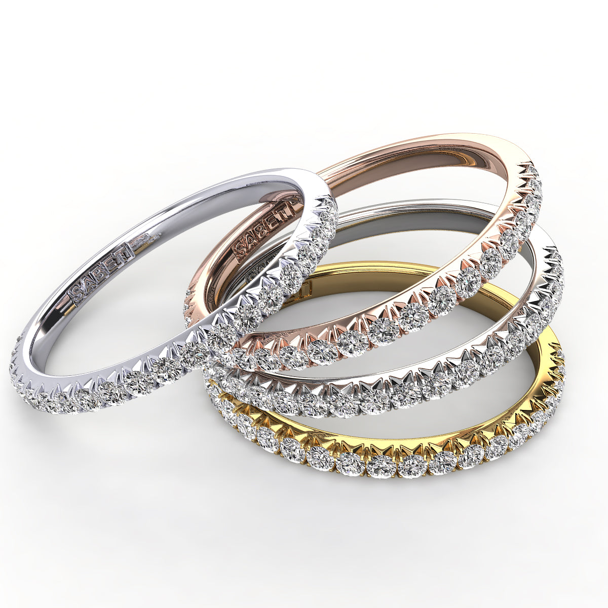Diamond Straight Wedding Band