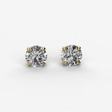 Earth- Mined Natural Diamond - Diamond Stud