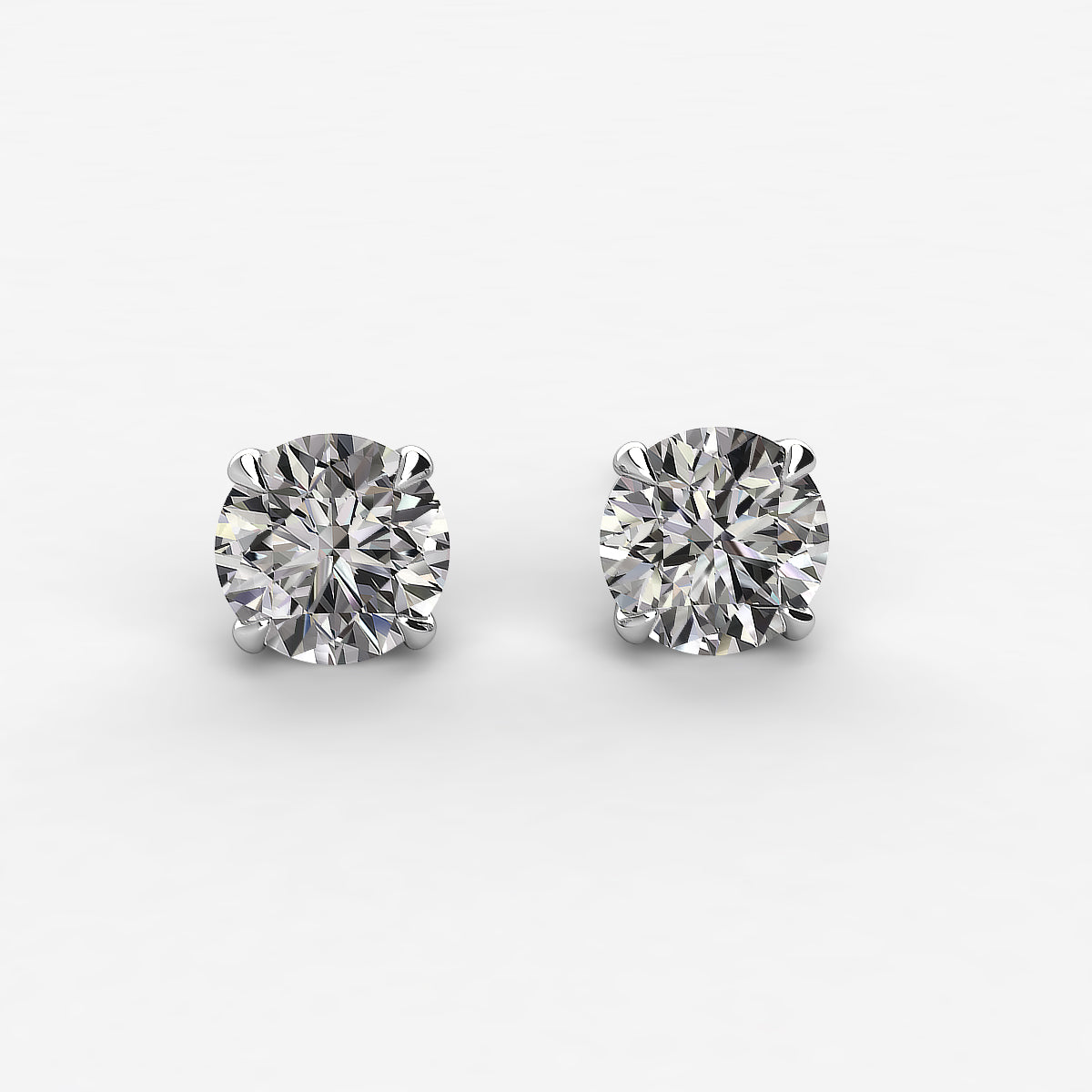 Earth- Mined Natural Diamond - Diamond Stud