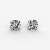 Earth- Mined Natural Diamond - Diamond Stud