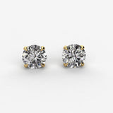 Earth- Mined Natural Diamond - Diamond Stud