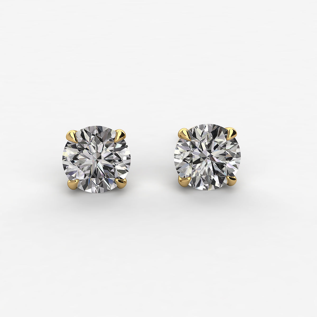 Earth- Mined Natural Diamond - Diamond Stud
