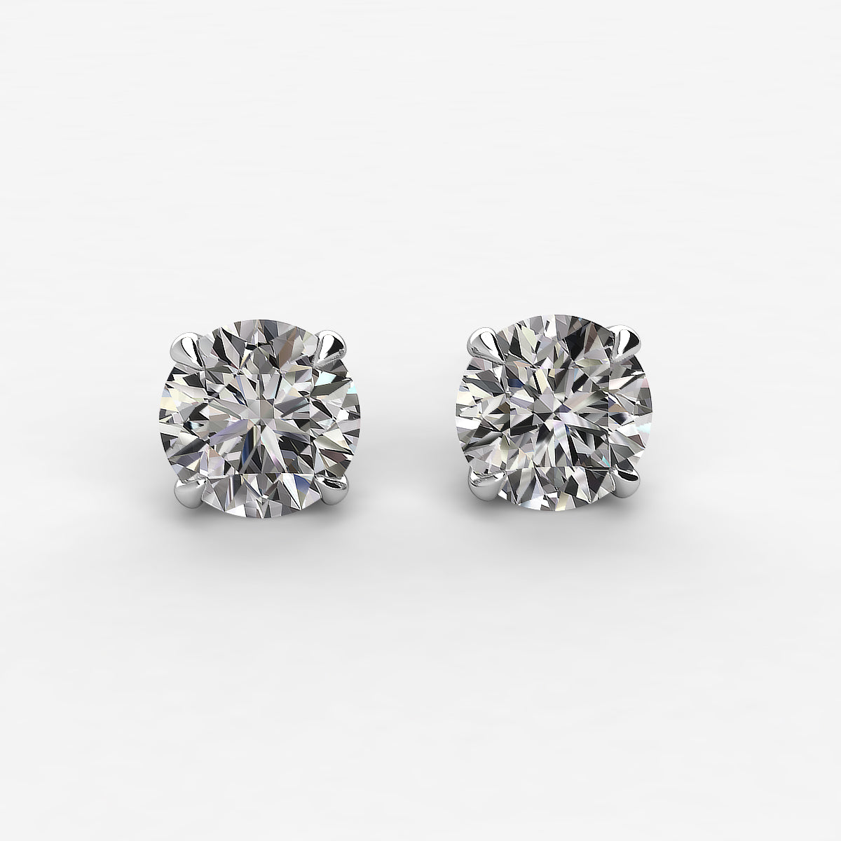 Earth- Mined Natural Diamond - Diamond Stud