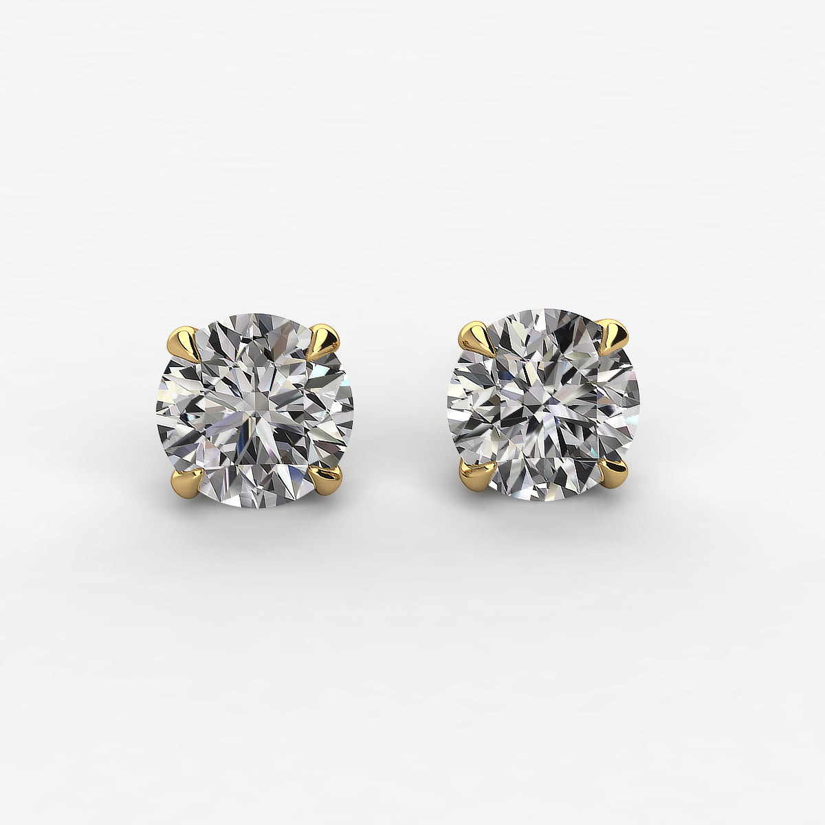 Earth- Mined Natural Diamond - Diamond Stud