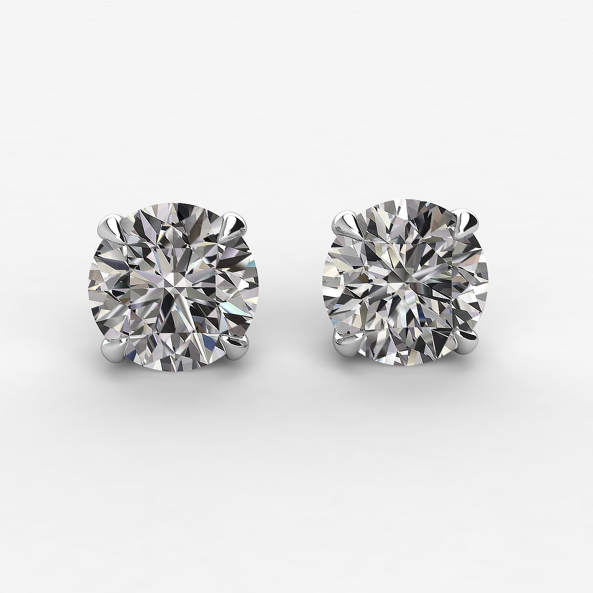 Earth- Mined Natural Diamond - Diamond Stud