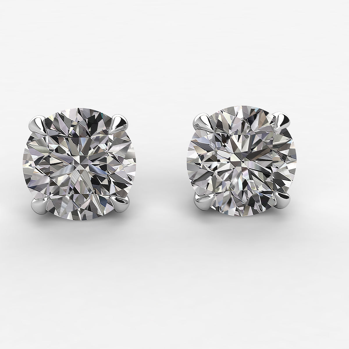 Earth- Mined Natural Diamond - Diamond Stud