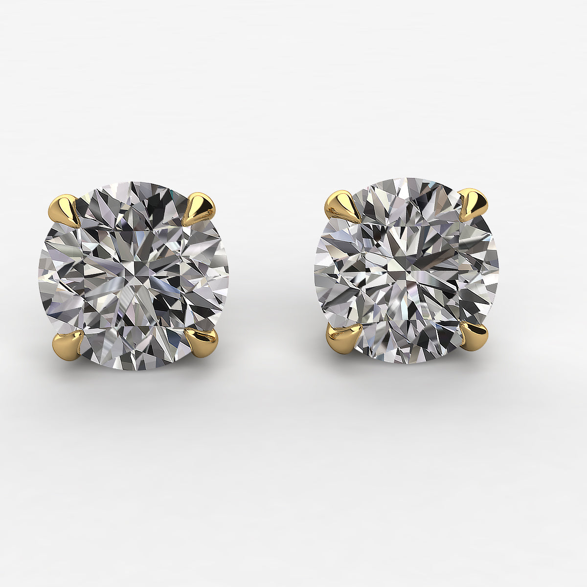 Earth- Mined Natural Diamond - Diamond Stud