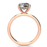Solitaire Radiant Hidden Halo Engagement Ring