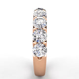 Shared Prong Diamond Wedding Band 9 Stones 2.00ct