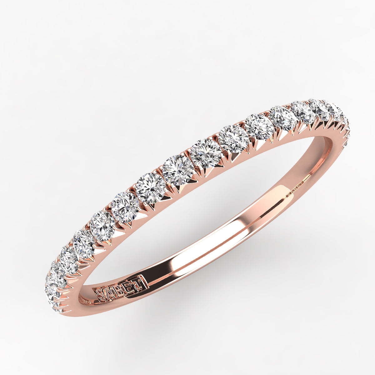 Diamond Straight Wedding Band