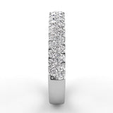Pave Two Row Diamond Wedding Band 0.52ct