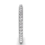 Diamond Wedding Band With Dual Side MilGrain