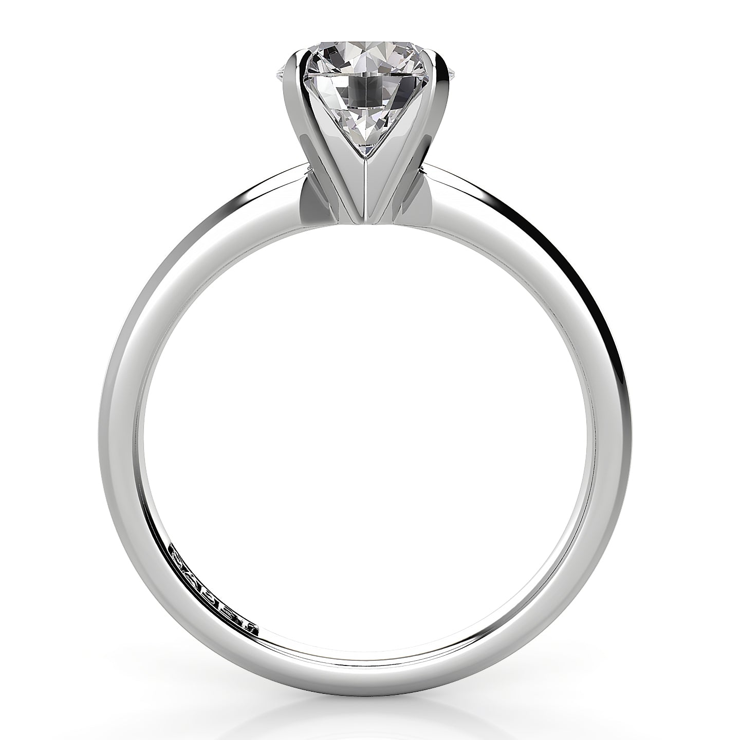 2.20mm Comfort Fit Round Solitaire Engagement Ring