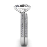 Radiant Diamond Engagement Ring Set