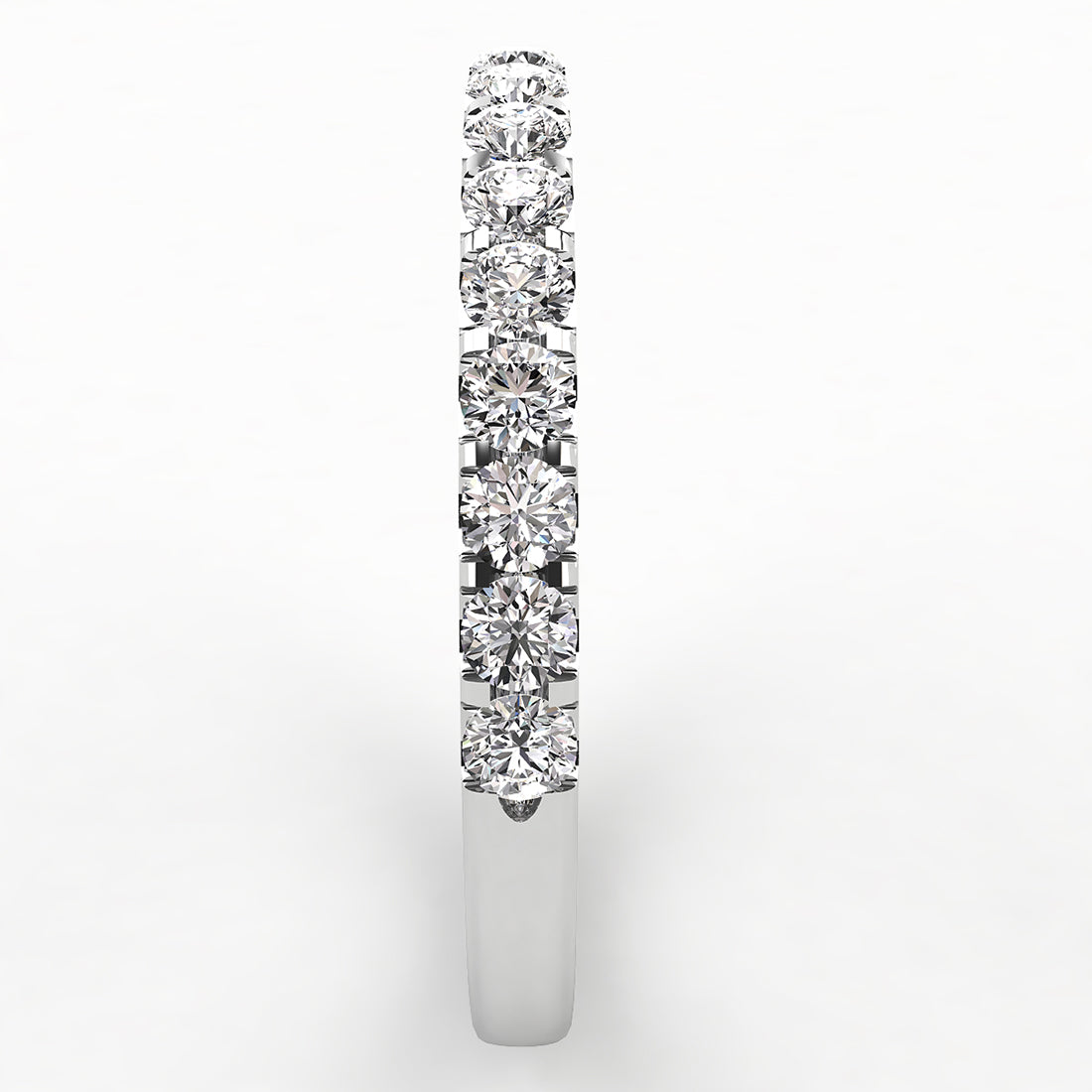 Shared Prong Diamond Wedding Band 15 Stones .25ct