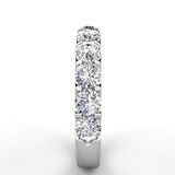 Shared Prong Diamond Wedding Band 9 Stones 1.50ct