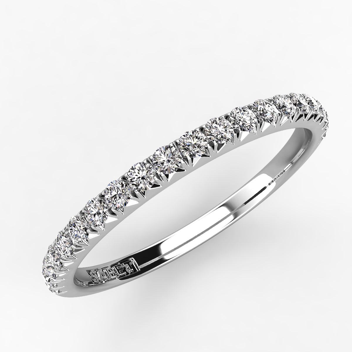 Diamond Straight Wedding Band