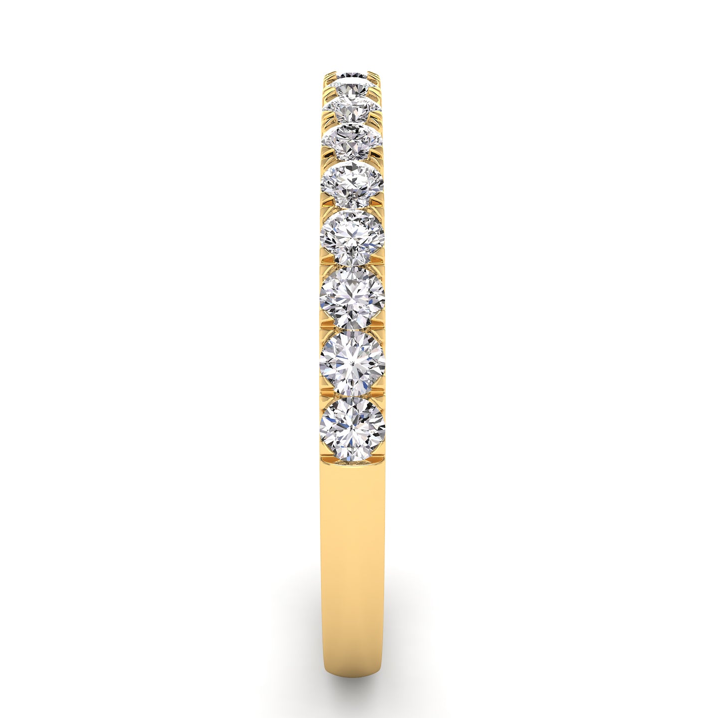 French Pavé Wedding Band 0.56ct