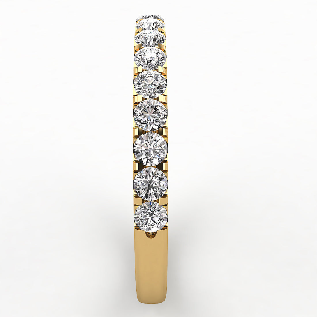 Shared Prong Diamond Wedding Band 15 Stones .25ct