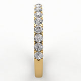 Shared Prong Diamond Wedding Band 15 Stones .25ct