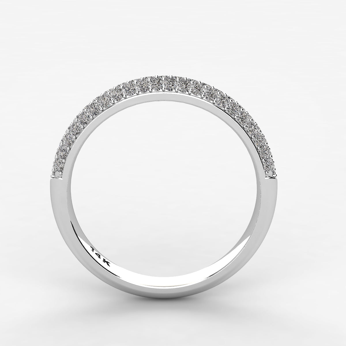 Micro Pavé Wedding Band 0.44ct