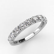 Curved Diamond Tracer Wedding Band .90ct 