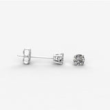 Earth- Mined Natural Diamond - Diamond Stud
