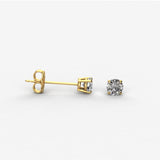 Earth- Mined Natural Diamond - Diamond Stud