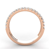 Pave Two Row Diamond Wedding Band 0.52ct