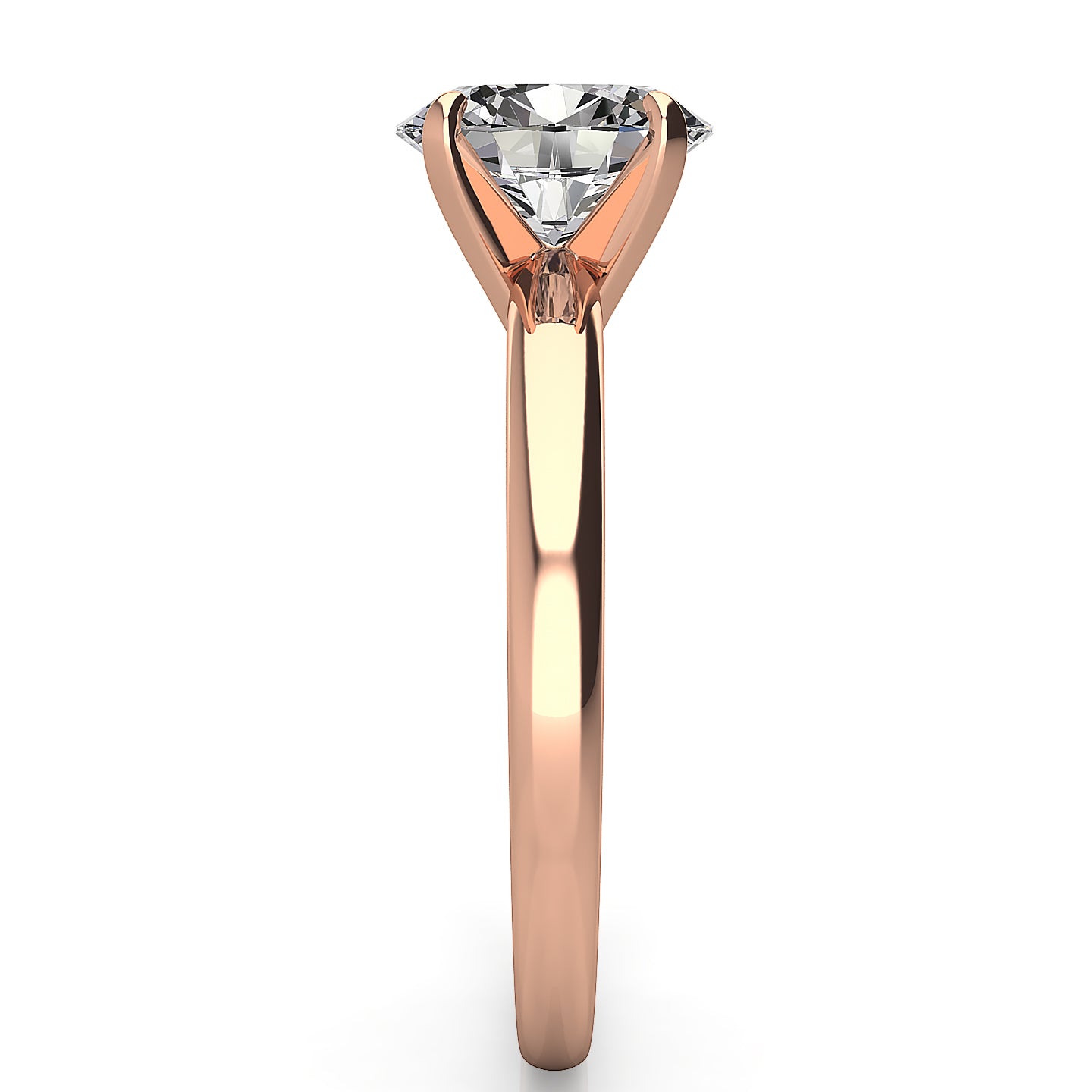 2.20mm Comfort Fit Oval Solitaire Engagement Ring