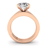 Radiant Diamond Engagement Ring Set