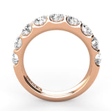 Shared Prong Diamond Wedding Band 9 Stones 2.00ct