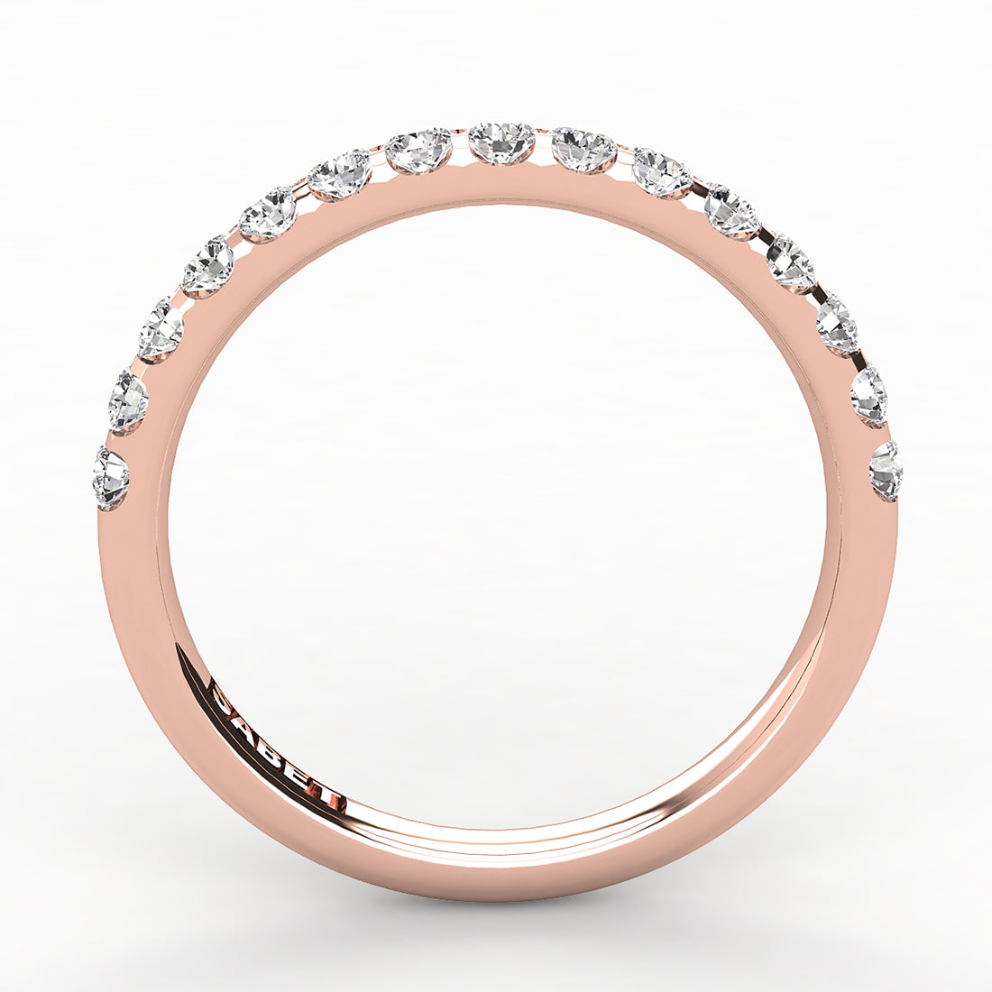 Shared Prong Diamond Wedding Band 15 Stones .25ct