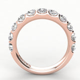Shared Prong Diamond Wedding Band 9 Stones 1.25ct