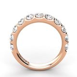 Shared Prong Diamond Wedding Band 9 Stones 1.50ct