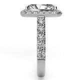 Radiant Diamond Halo Engagement Ring 1.03ct