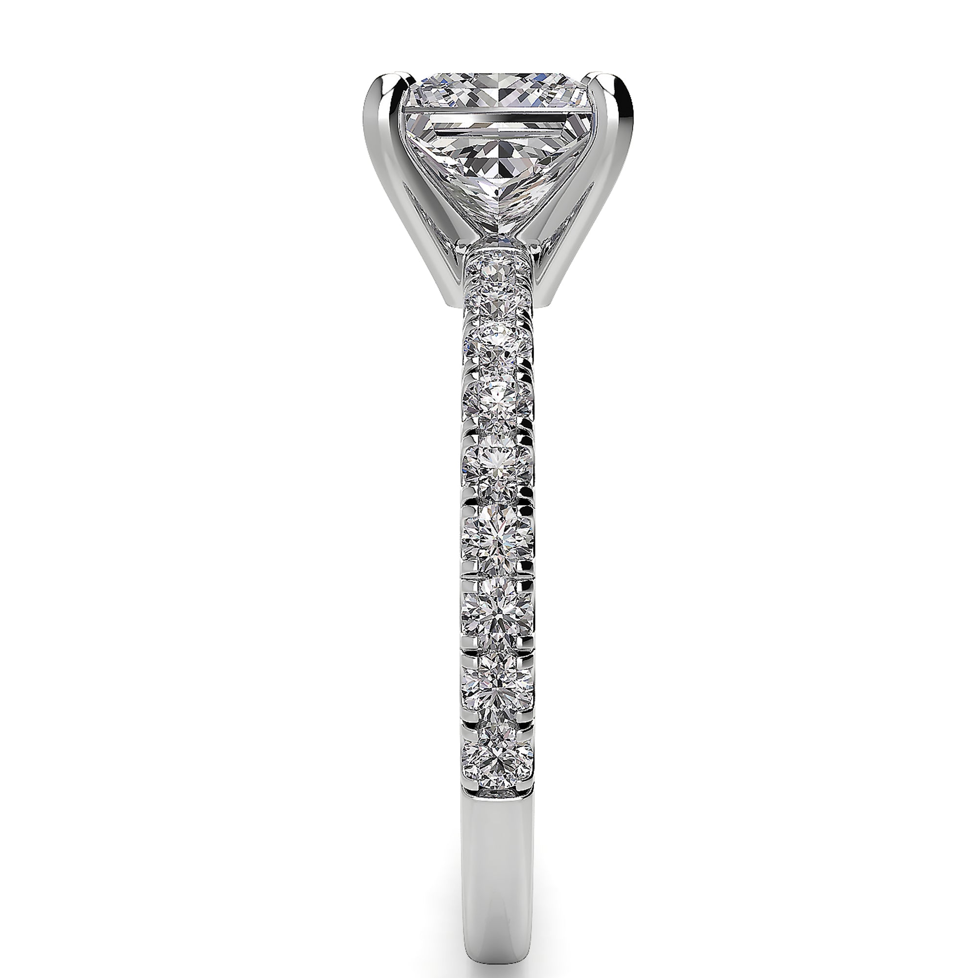 Princess Solitaire Classic Engagement Ring